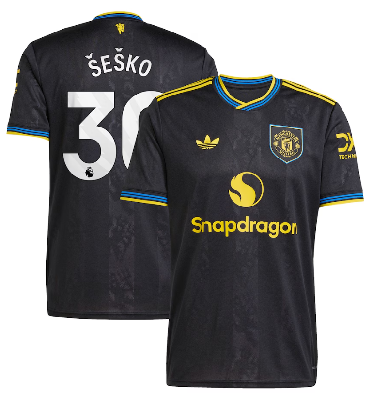 GOSTUJOČI DRES MANCHESTER UNITED FC 2025/2026 - ŠEŠKO #30