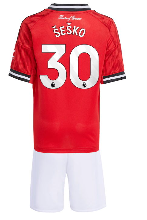 DOMAČI OTROŠKI KOMPLET MANCHESTER UNITED 2025/2026 - ŠEŠKO #30
