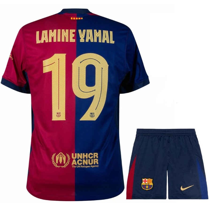 DOMAČI OTROŠKI KOMPLET FC BARCELONA 2024/25 - LAMINE YAMAL #19