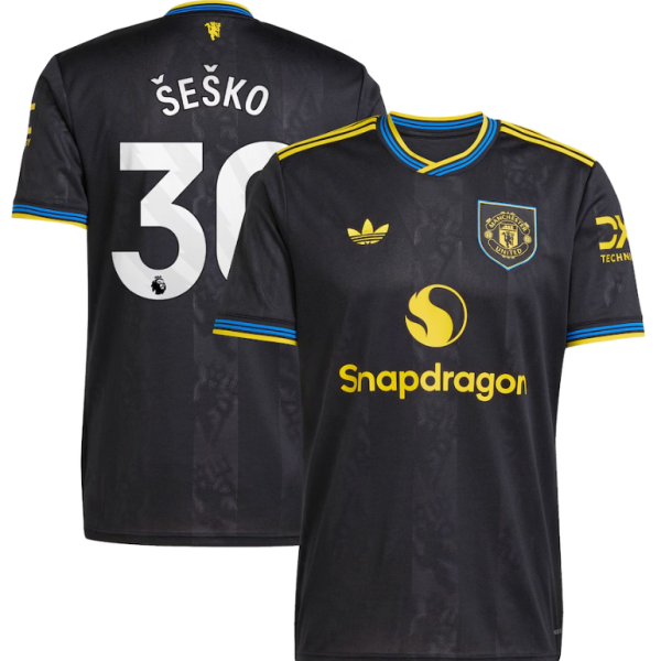 GOSTUJOČI DRES MANCHESTER UNITED FC 2025/2026 - ŠEŠKO #30