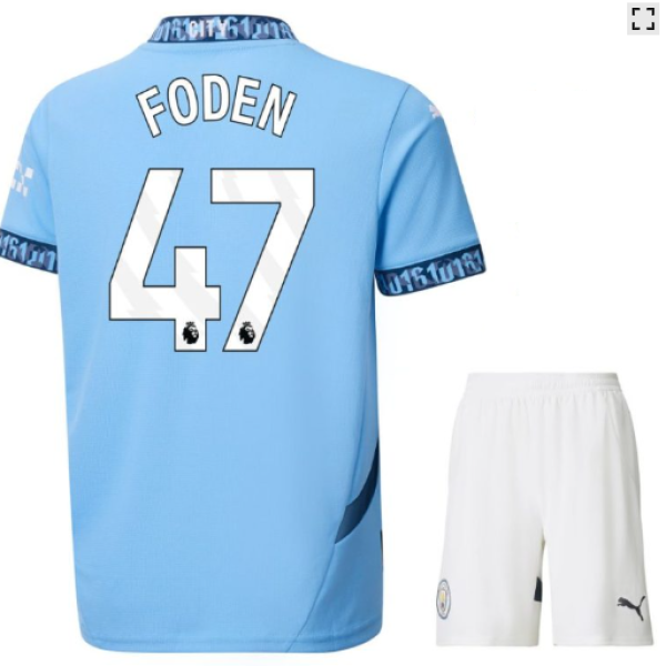 DOMAČI OTROŠKI KOMPLET MANCHESTER CITY 2024/25 - FODEN 47