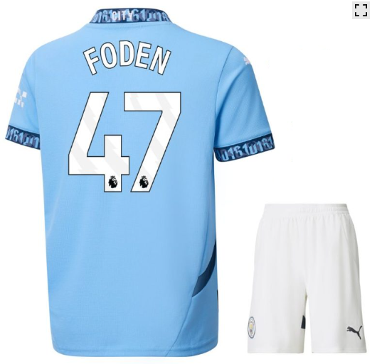 DOMAČI OTROŠKI KOMPLET MANCHESTER CITY 2024/25 - FODEN 47