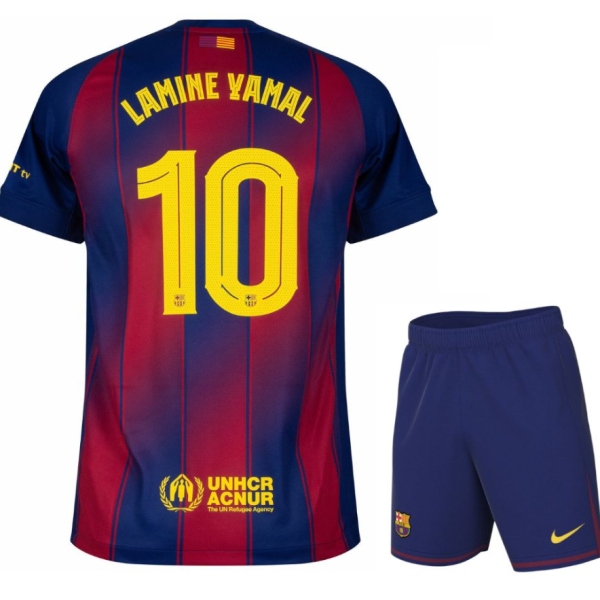 DOMAČI OTROŠKI KOMPLET FC BARCELONA 2025/26 - LAMINE YAMAL #10