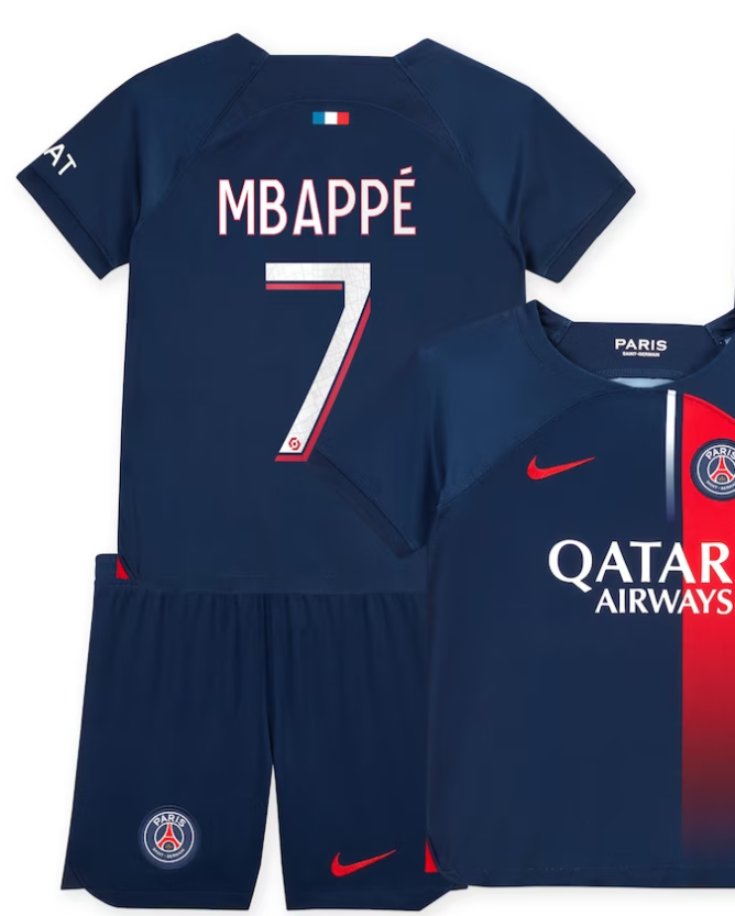 DOMAČI OTROŠKI KOMPLET PSG 2023/24 - MBAPPE 7