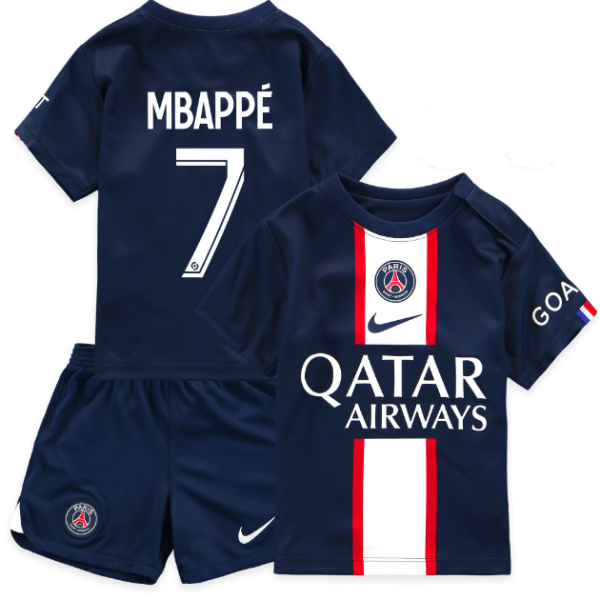 DOMAČI OTROŠKI KOMPLET PSG 2022/23 - MBAPPE 7