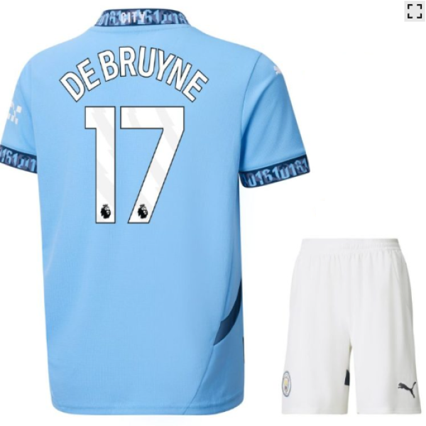 DOMAČI OTROŠKI KOMPLET MANCHESTER CITY 2024/25 - DE BRUYNE 17