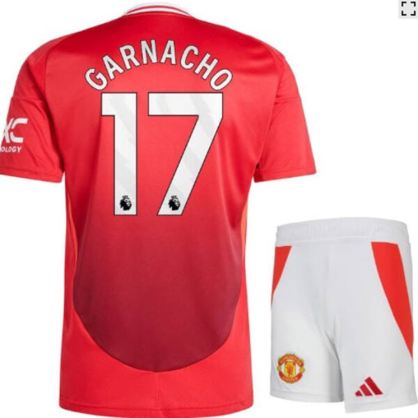 DOMAČI OTROŠKI KOMPLET MANCHESTER UNITED 2024/25 - GARNACHO 17