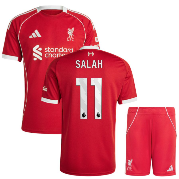 DOMAČI OTROŠKI KOMPLET LIVERPOOL FC 2025/2026 - SALAH #11
